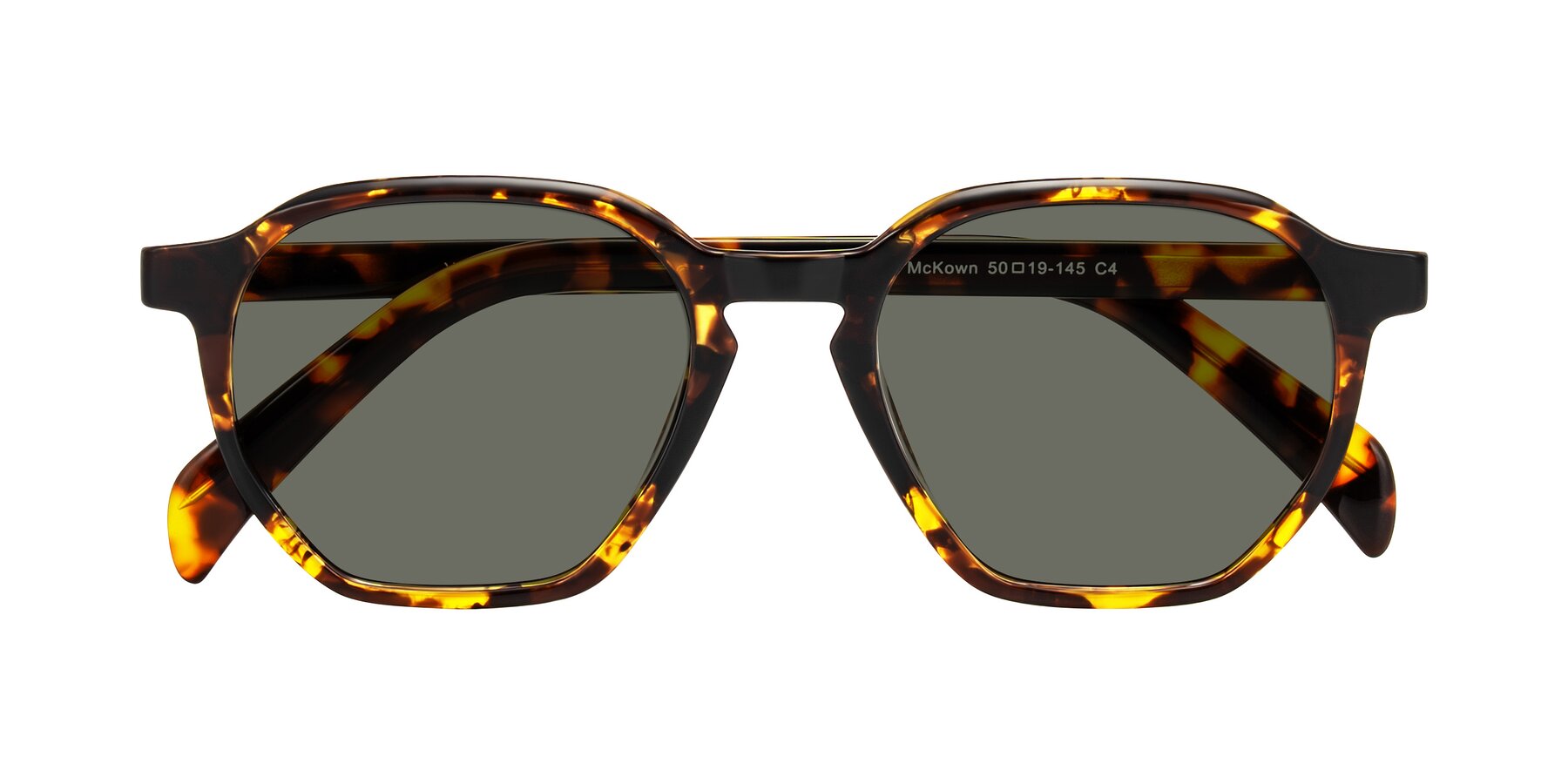 Folded Front of McKown in Tortise with Gray Polarized Lenses