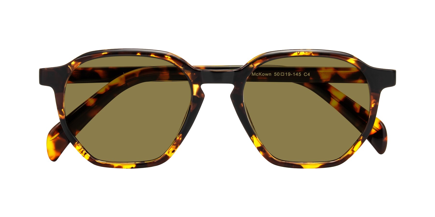 Folded Front of McKown in Tortise with Brown Polarized Lenses