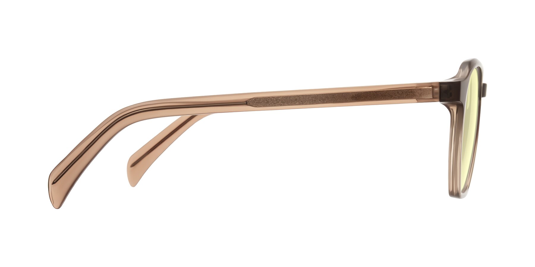 Side of McKown in Milky Brown with Light Yellow Tinted Lenses
