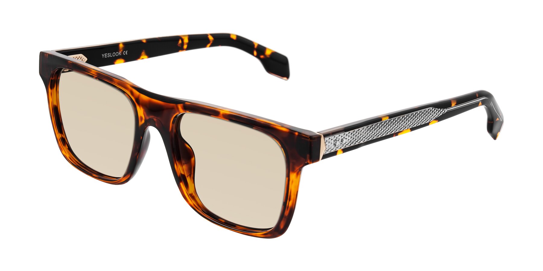 Angle of Lucid in Tortoise with Light Brown Tinted Lenses