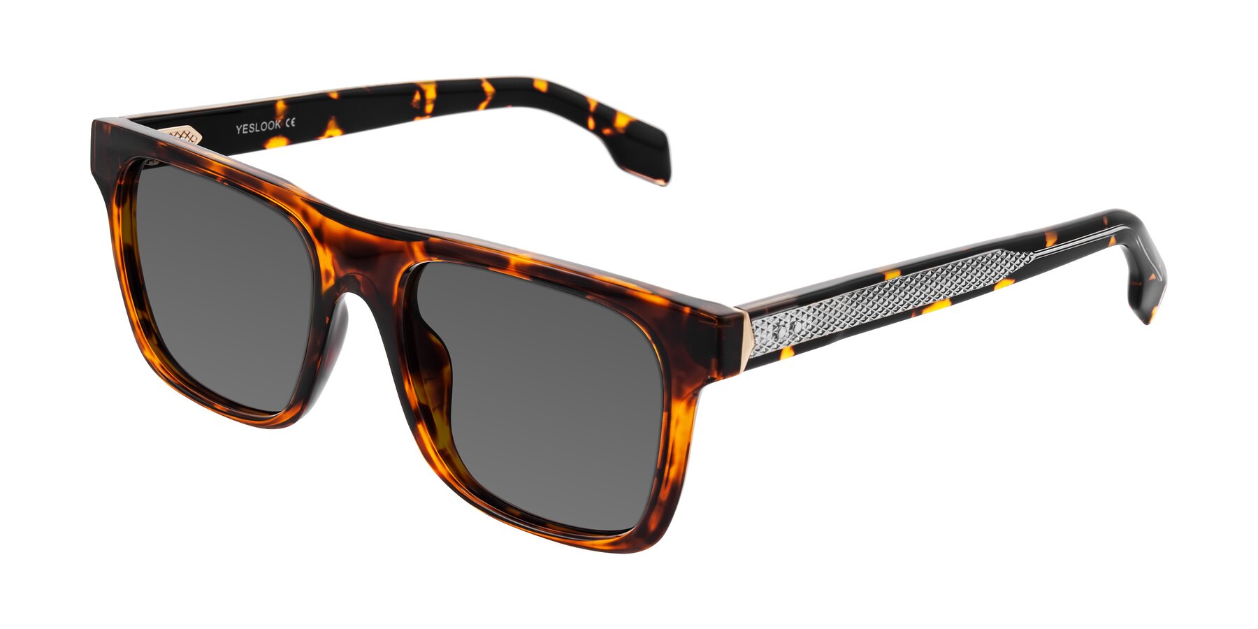 Angle of Lucid in Tortoise with Medium Gray Tinted Lenses