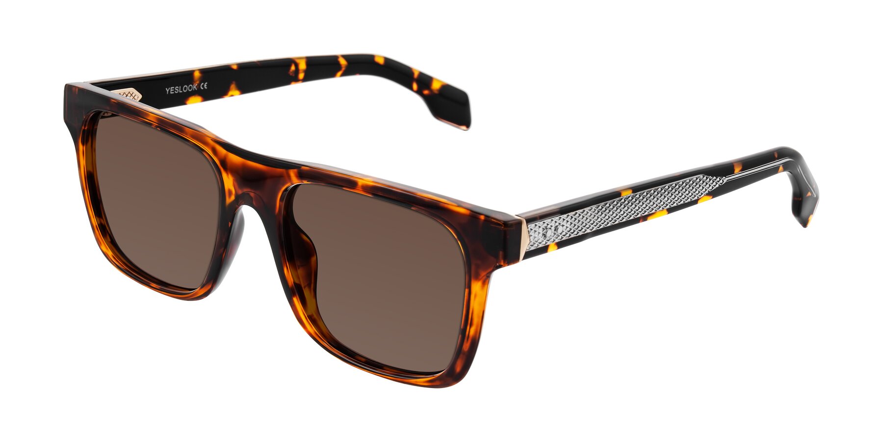 Angle of Lucid in Tortoise with Brown Tinted Lenses