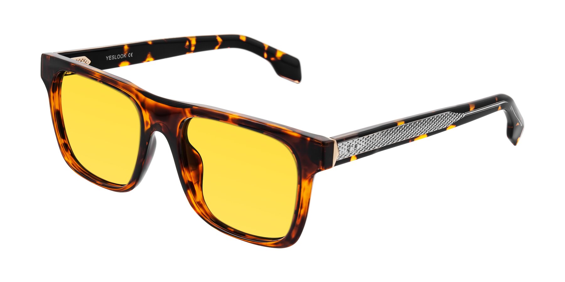 Angle of Lucid in Tortoise with Yellow Tinted Lenses