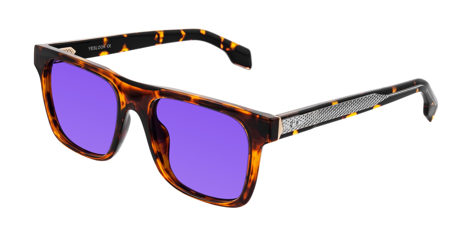 Angle of Lucid in Tortoise with Purple Tinted Lenses
