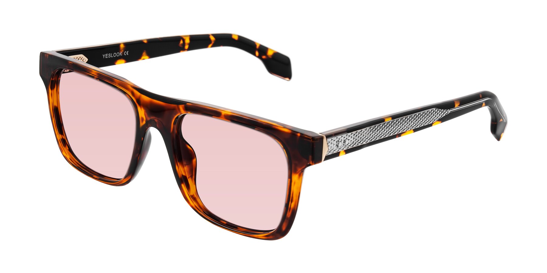 Angle of Lucid in Tortoise with Light Garnet Tinted Lenses