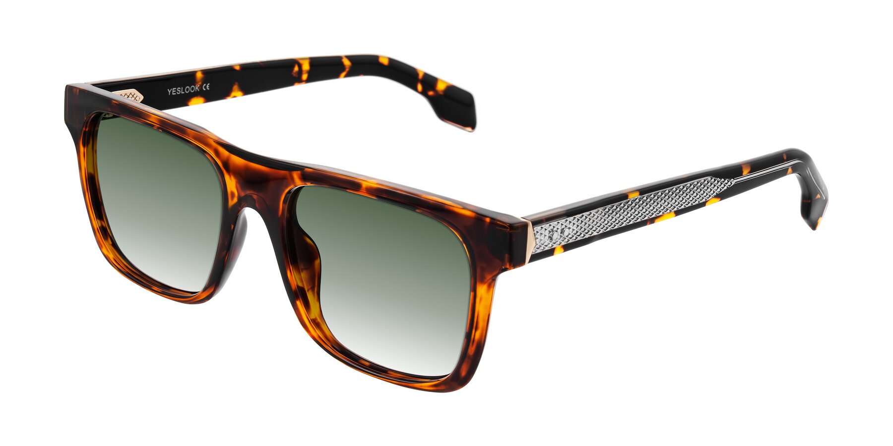 Angle of Lucid in Tortoise with Green Gradient Lenses