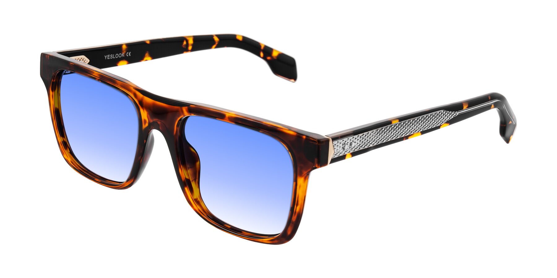 Angle of Lucid in Tortoise with Blue Gradient Lenses