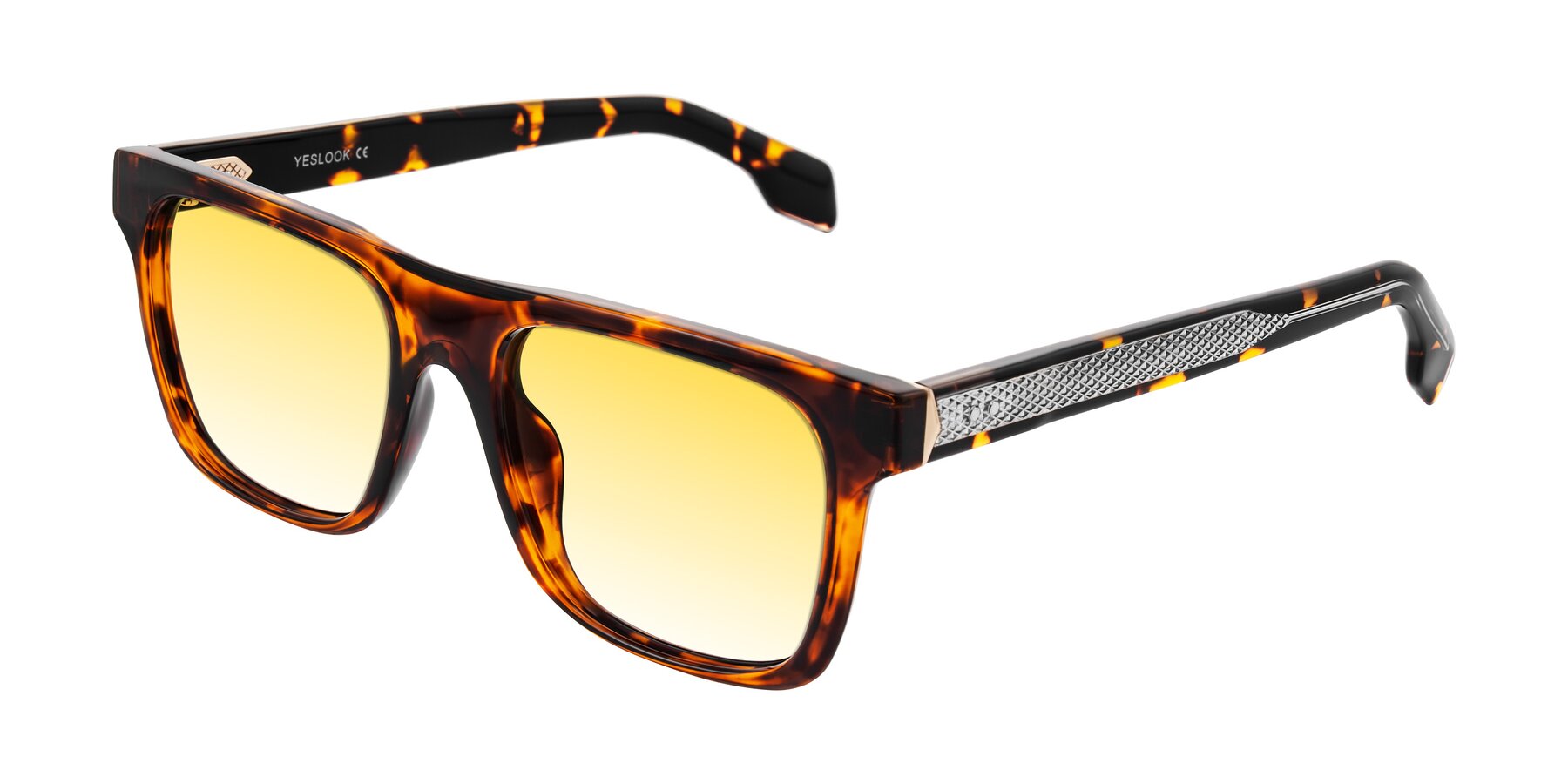 Angle of Lucid in Tortoise with Yellow Gradient Lenses
