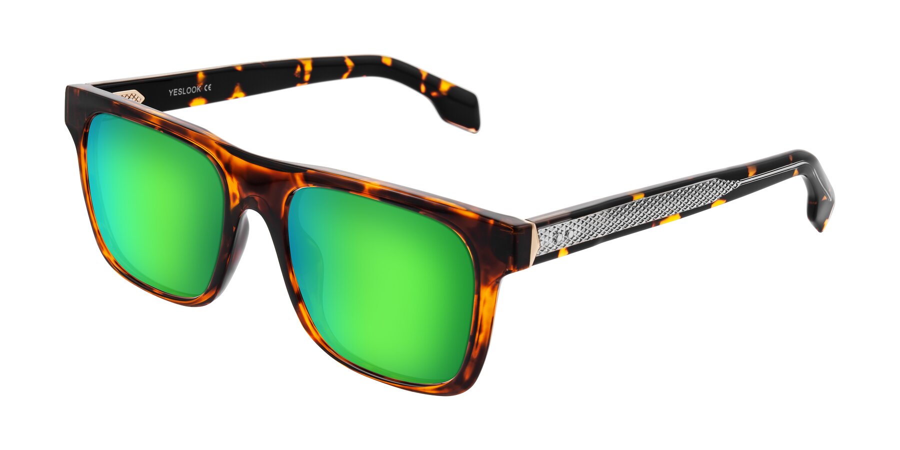 Angle of Lucid in Tortoise with Green Mirrored Lenses