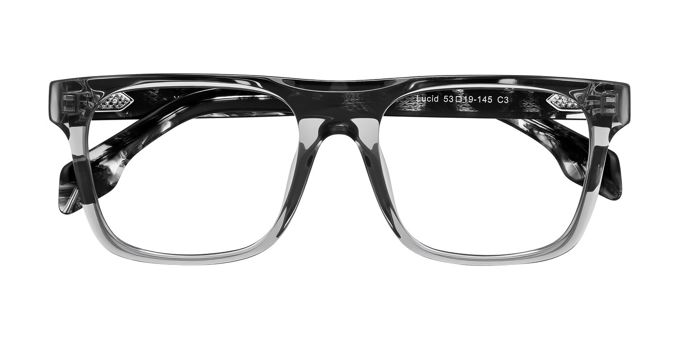 Lucid - Transparent Gray/Tortoise Eyeglasses