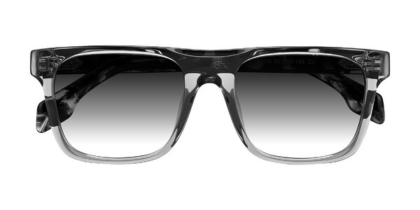 Front of Lucid in Transparent Gray/Tortoise