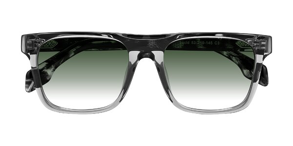 Front of Lucid in Transparent Gray/Tortoise