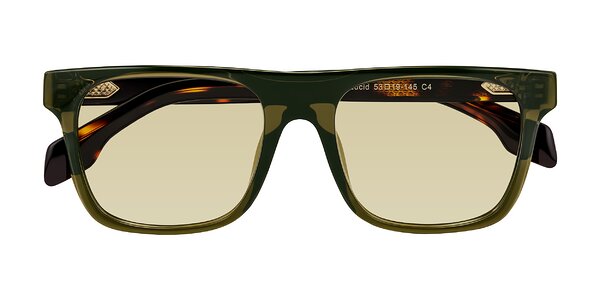Front of Lucid in Green/Tortoise
