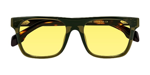 Front of Lucid in Green/Tortoise