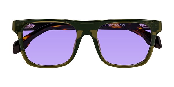 Front of Lucid in Green/Tortoise