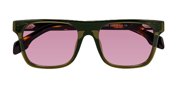 Front of Lucid in Green/Tortoise