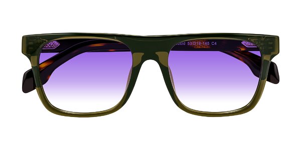 Front of Lucid in Green/Tortoise