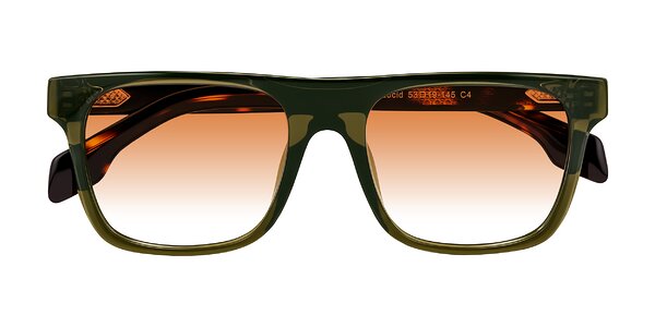 Front of Lucid in Green/Tortoise