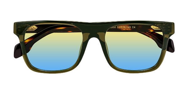 Front of Lucid in Green/Tortoise