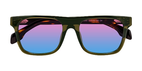 Front of Lucid in Green/Tortoise