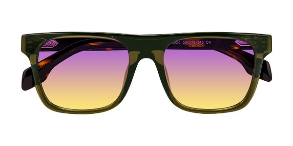 Front of Lucid in Green/Tortoise