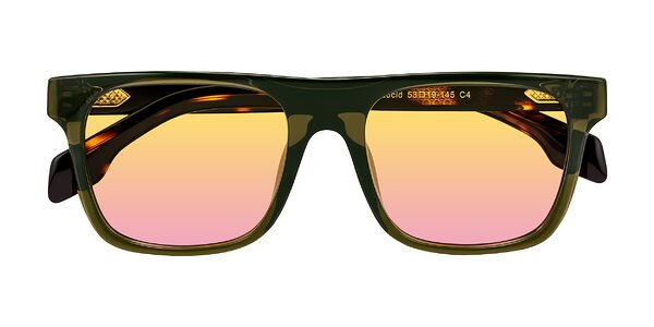 Front of Lucid in Green/Tortoise