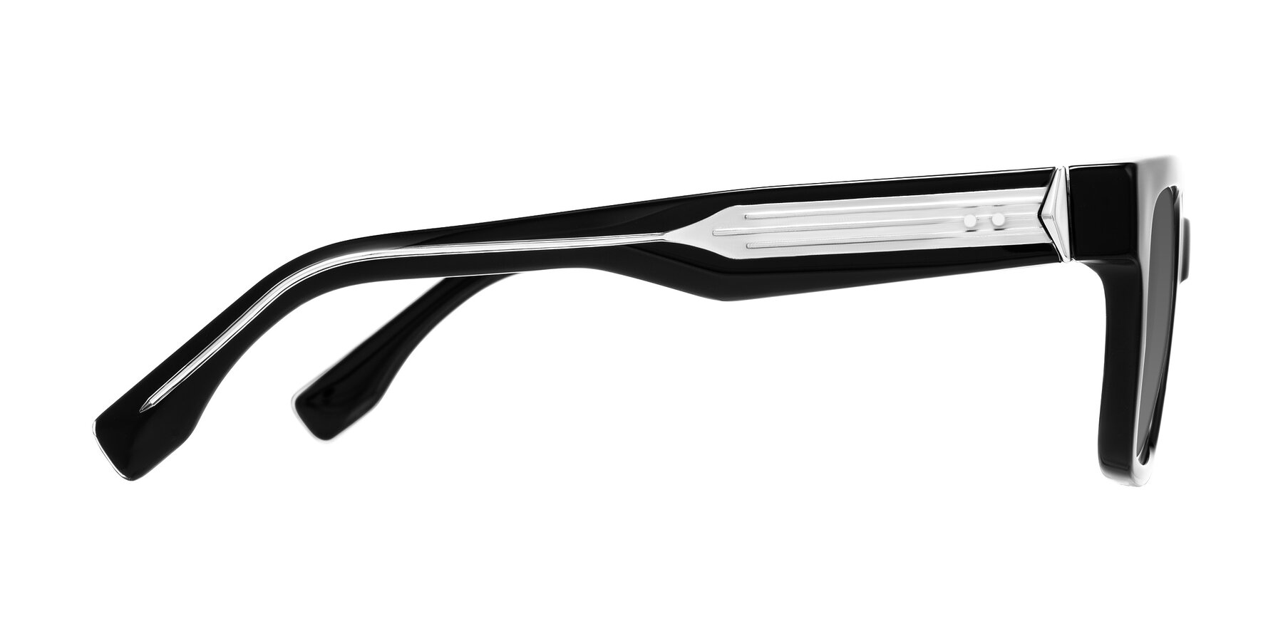 Side of Nimble in Black with Medium Gray Tinted Lenses