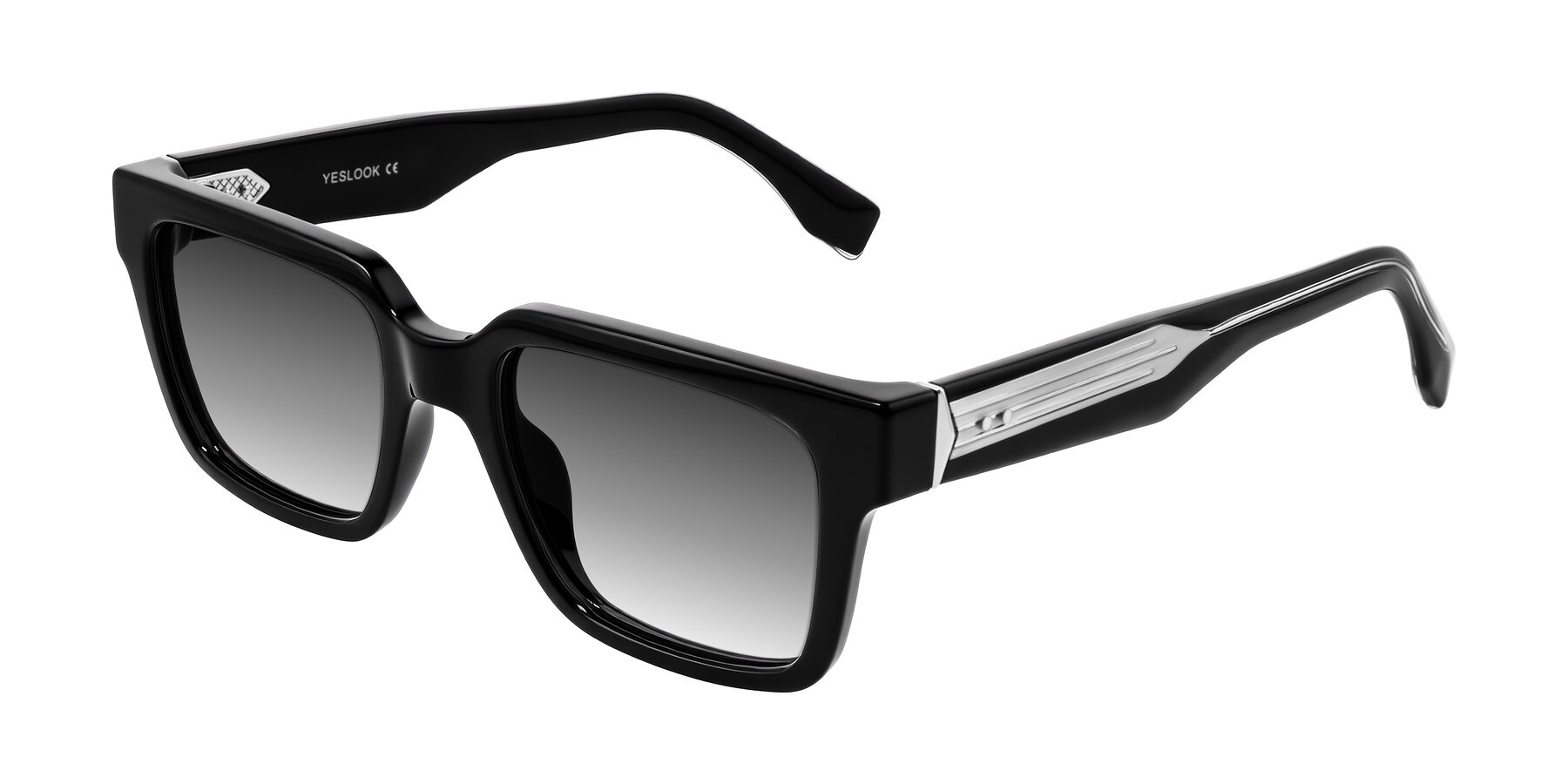 Angle of Nimble in Black with Gray Gradient Lenses
