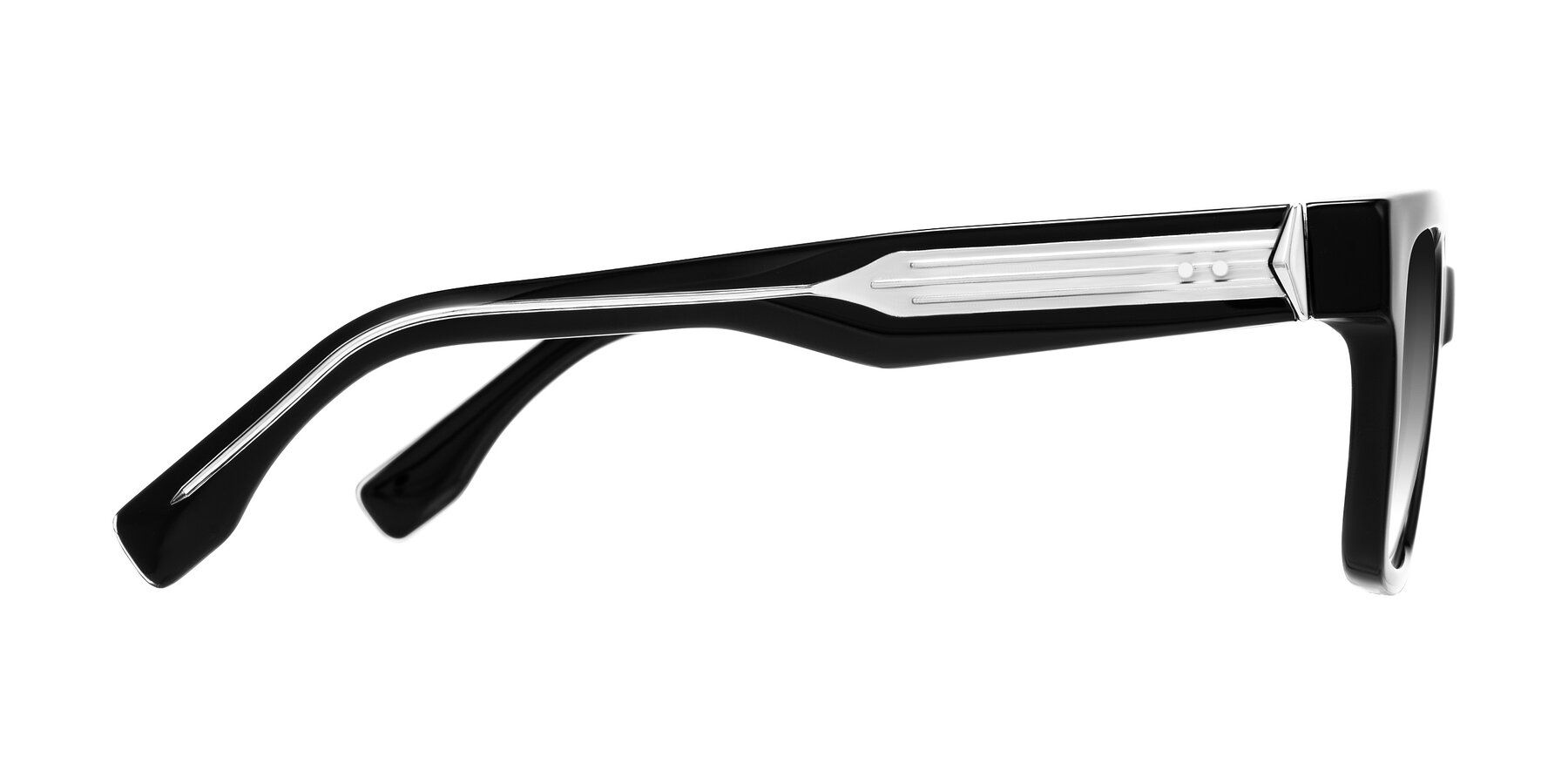 Side of Nimble in Black with Gray Gradient Lenses
