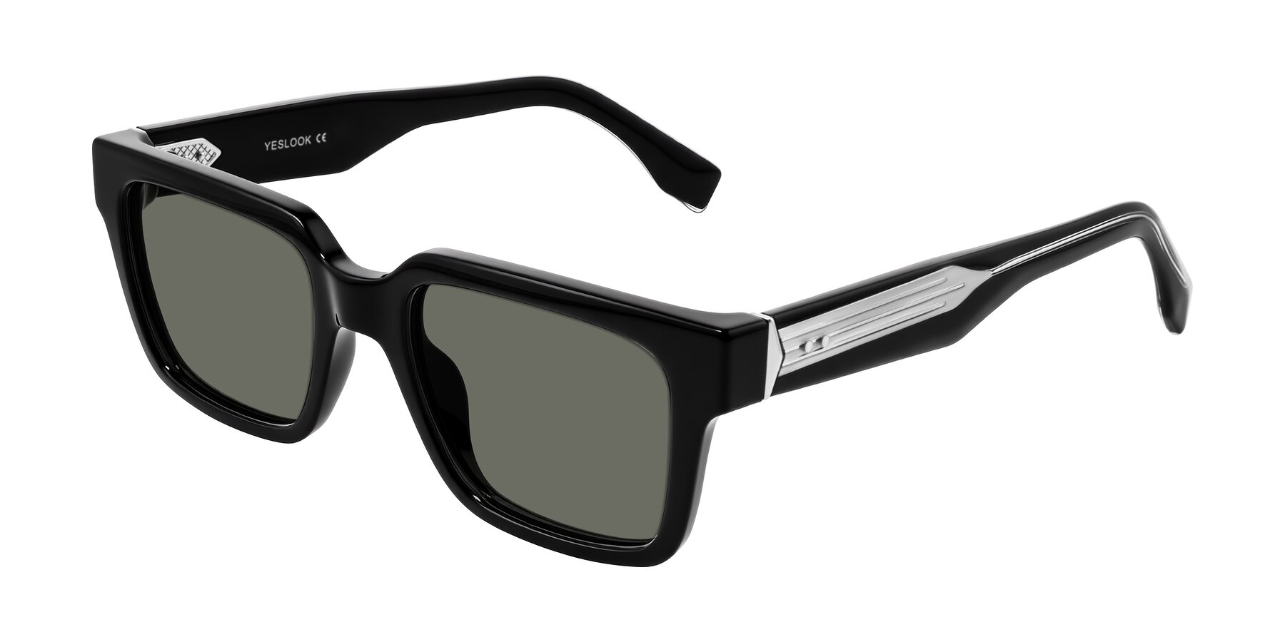 Angle of Nimble in Black with Gray Polarized Lenses