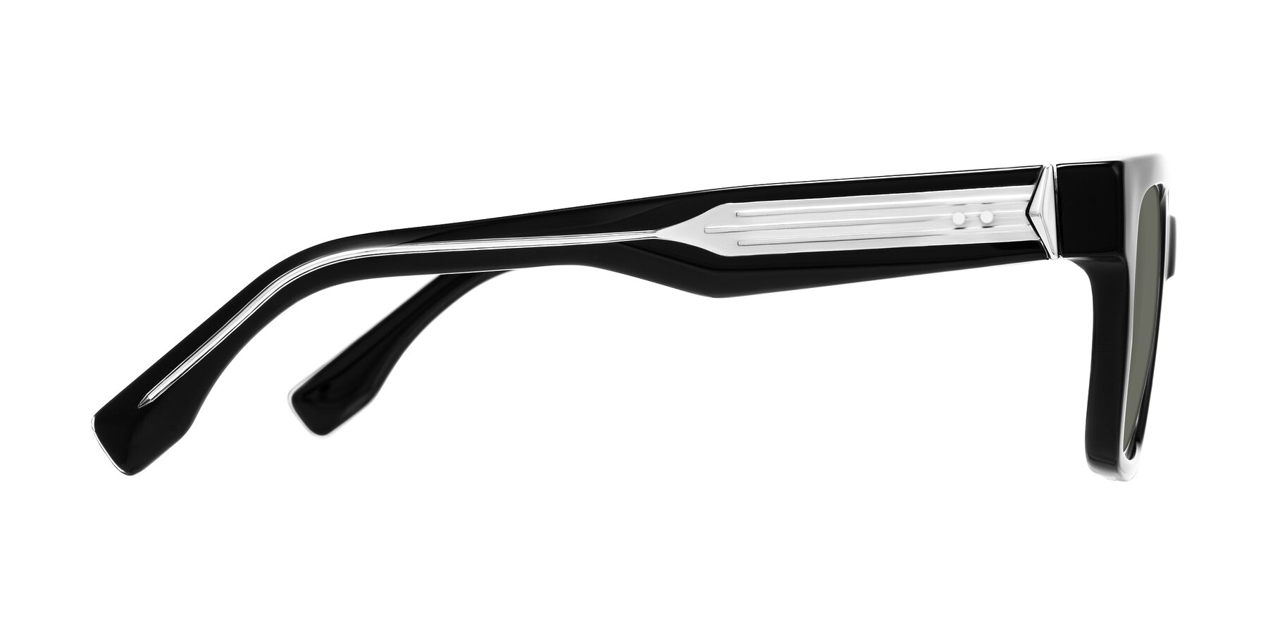 Side of Nimble in Black with Gray Polarized Lenses