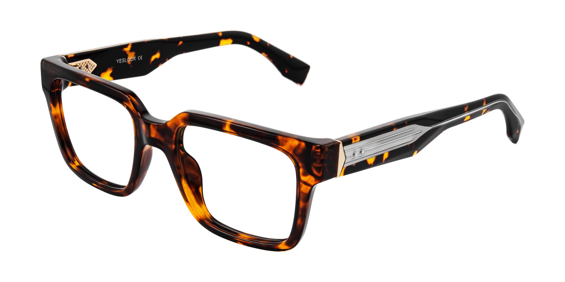 Angle of Nimble in Tortoise with Clear Eyeglass Lenses