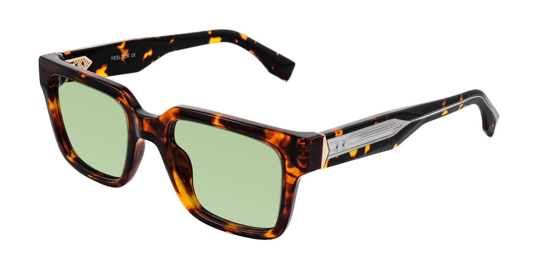 Angle of Nimble in Tortoise with Medium Green Tinted Lenses