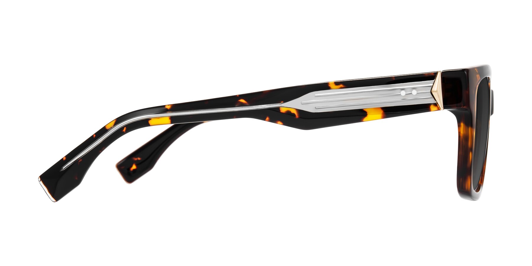 Side of Nimble in Tortoise with Gray Tinted Lenses