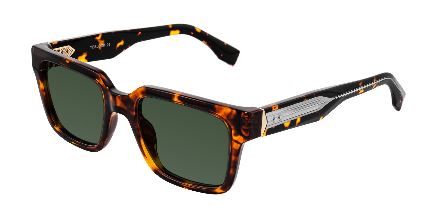 Angle of Nimble in Tortoise with Green Tinted Lenses