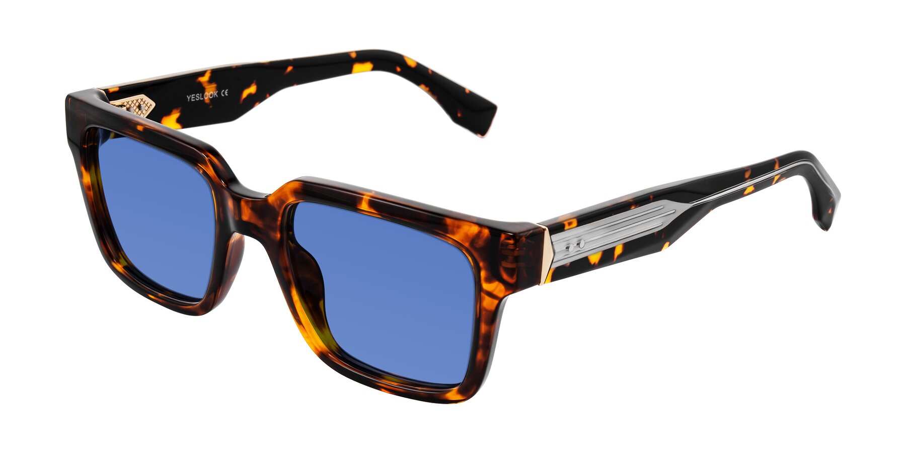 Angle of Nimble in Tortoise with Blue Tinted Lenses
