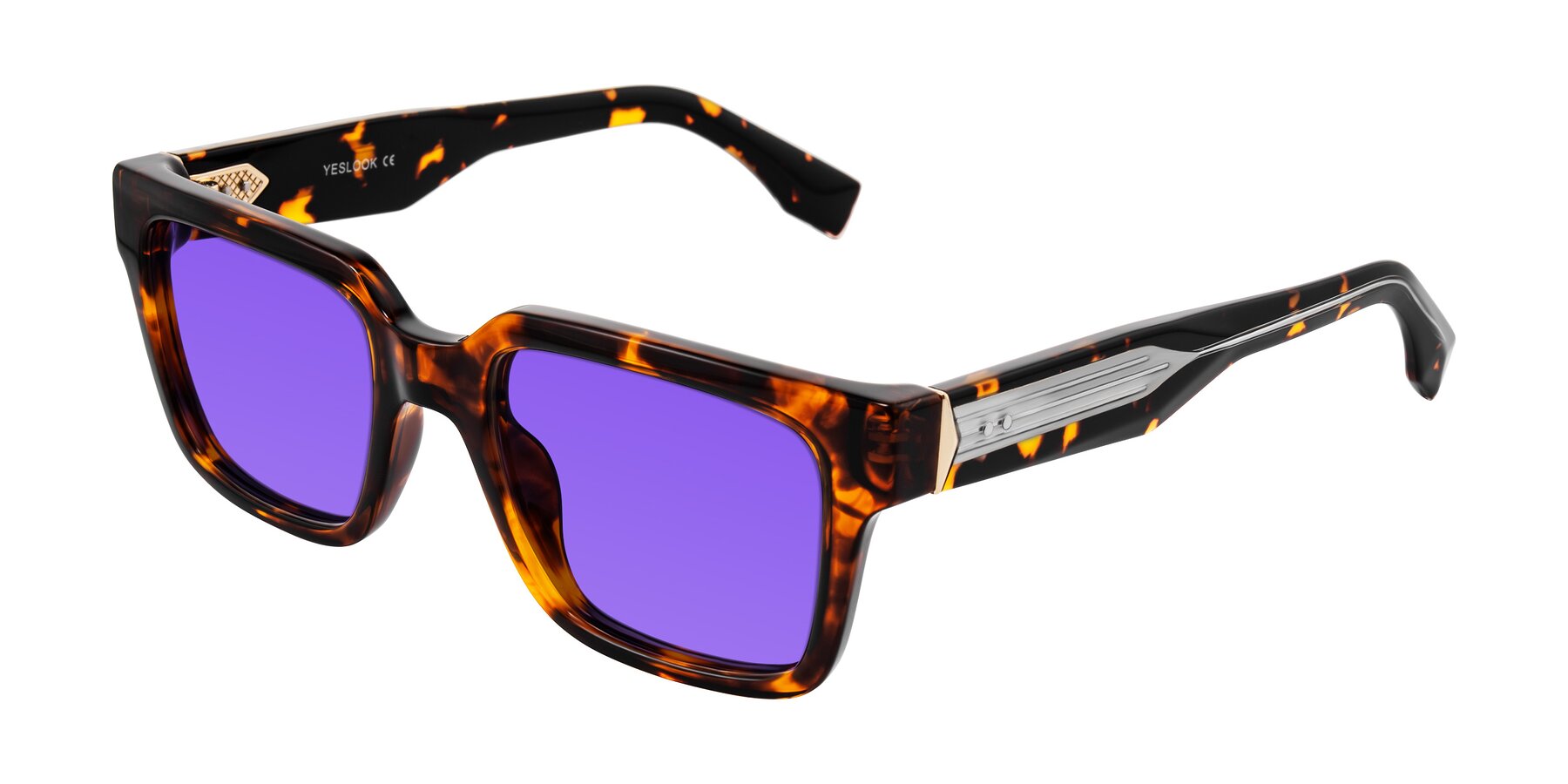 Angle of Nimble in Tortoise with Purple Tinted Lenses