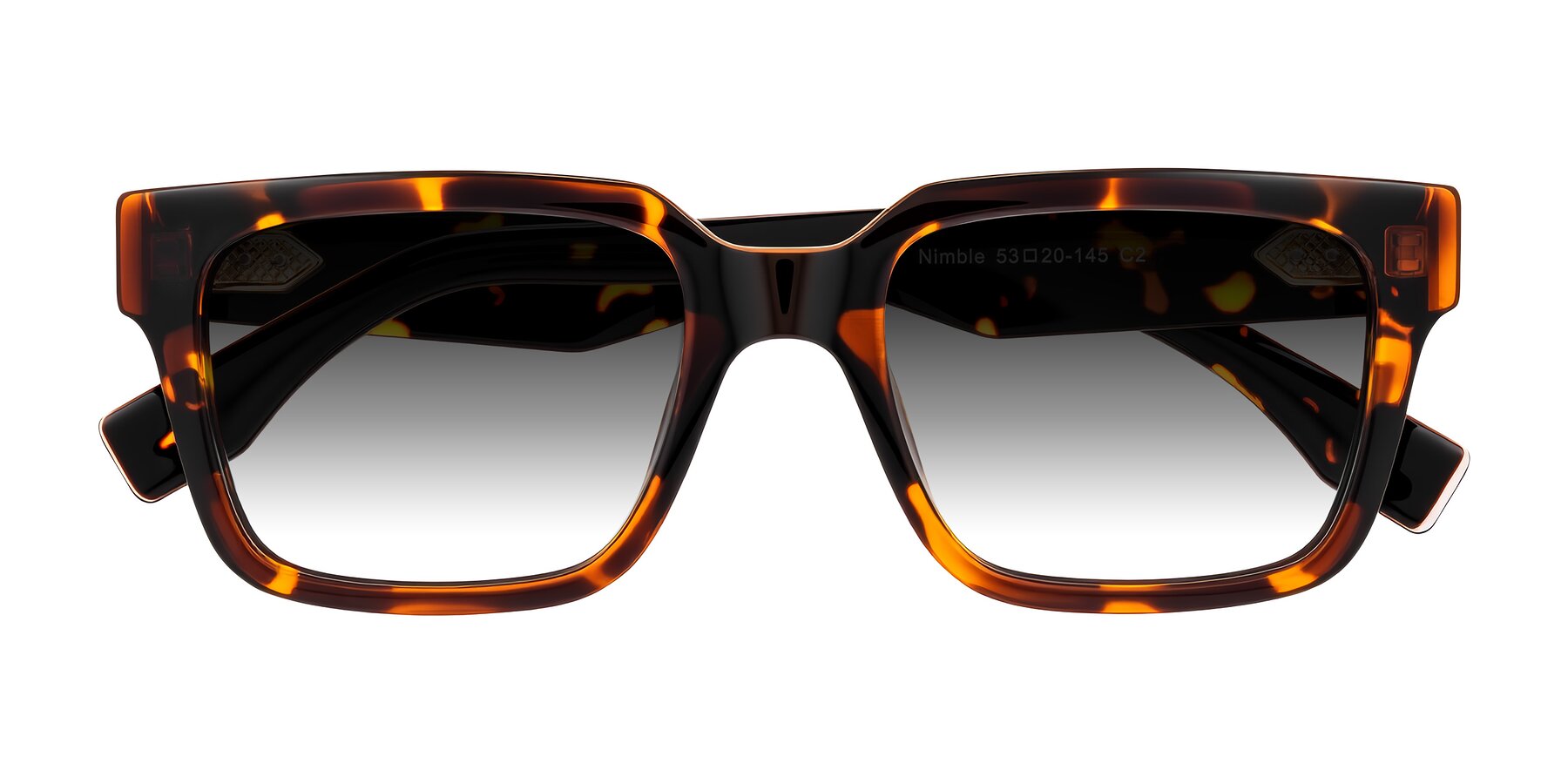 Folded Front of Nimble in Tortoise with Gray Gradient Lenses
