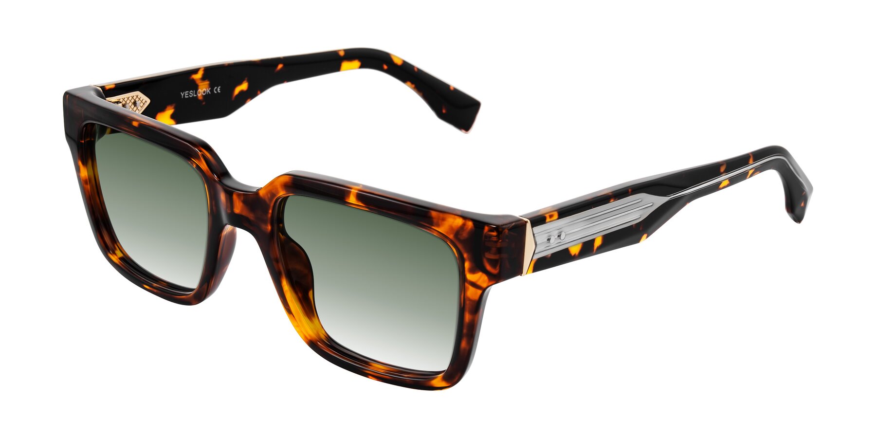 Angle of Nimble in Tortoise with Green Gradient Lenses