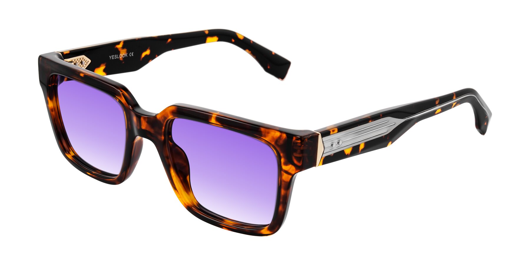 Angle of Nimble in Tortoise with Purple Gradient Lenses