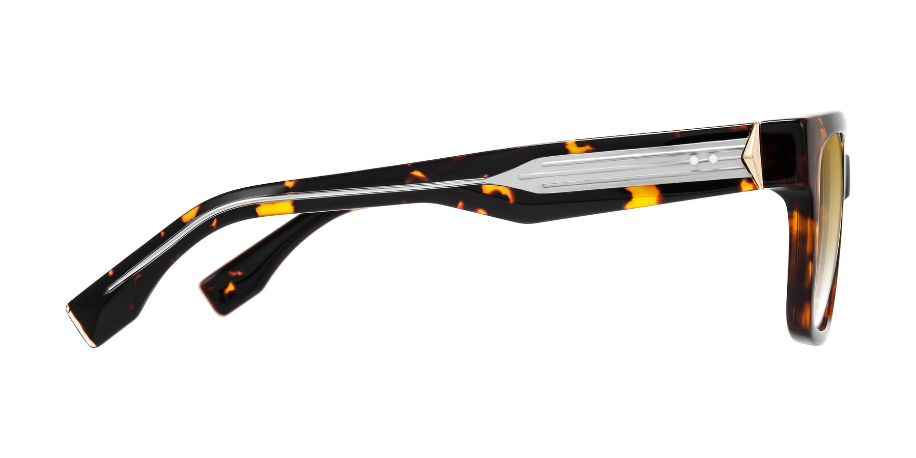 Side of Nimble in Tortoise with Champagne Gradient Lenses