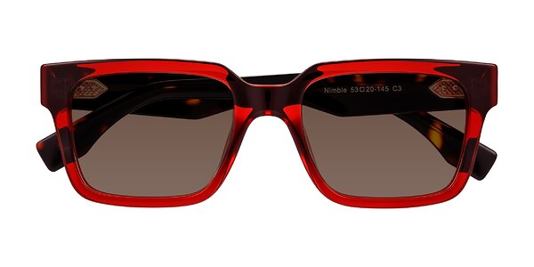 Front of Nimble in Wine/Tortoise