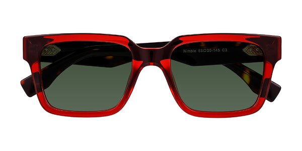 Front of Nimble in Wine/Tortoise