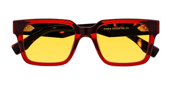 Front of Nimble in Wine/Tortoise