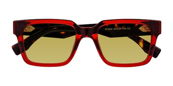 Front of Nimble in Wine/Tortoise