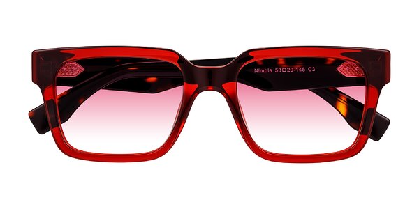 Front of Nimble in Wine/Tortoise