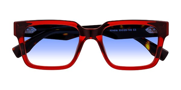 Front of Nimble in Wine/Tortoise