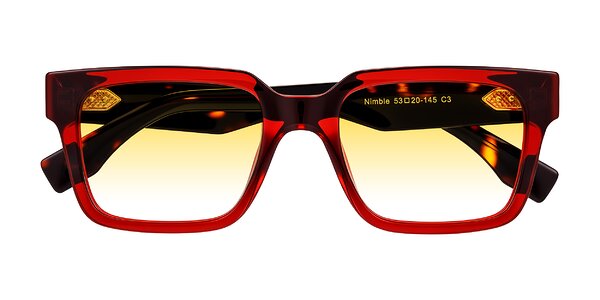 Front of Nimble in Wine/Tortoise