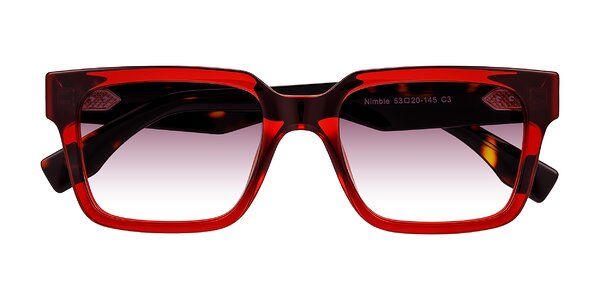 Front of Nimble in Wine/Tortoise