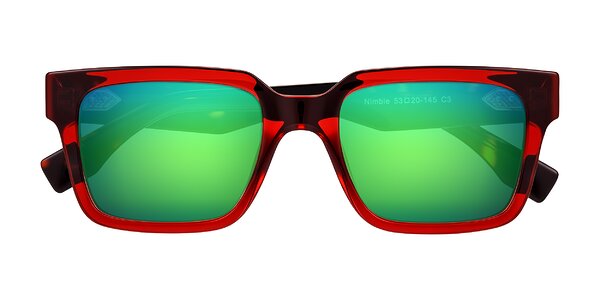 Front of Nimble in Wine/Tortoise